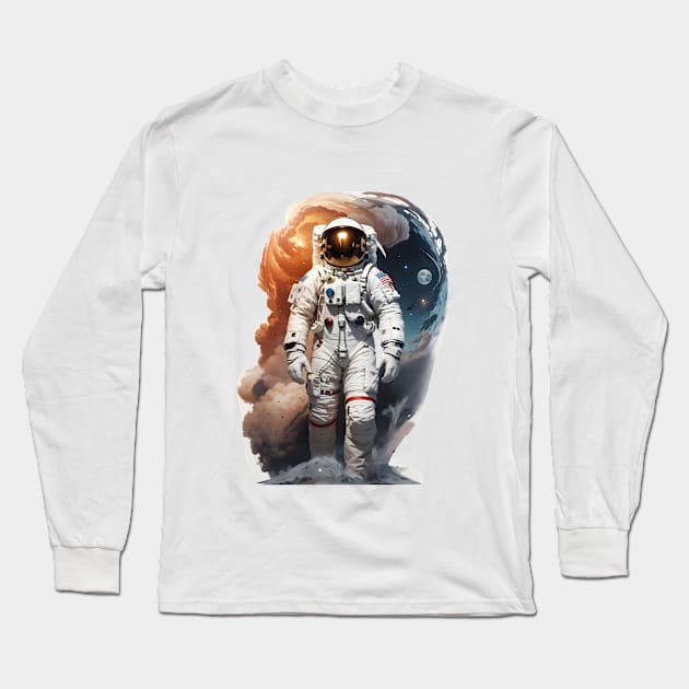 astronaut Long Sleeve T-Shirt by RainbowCatfish